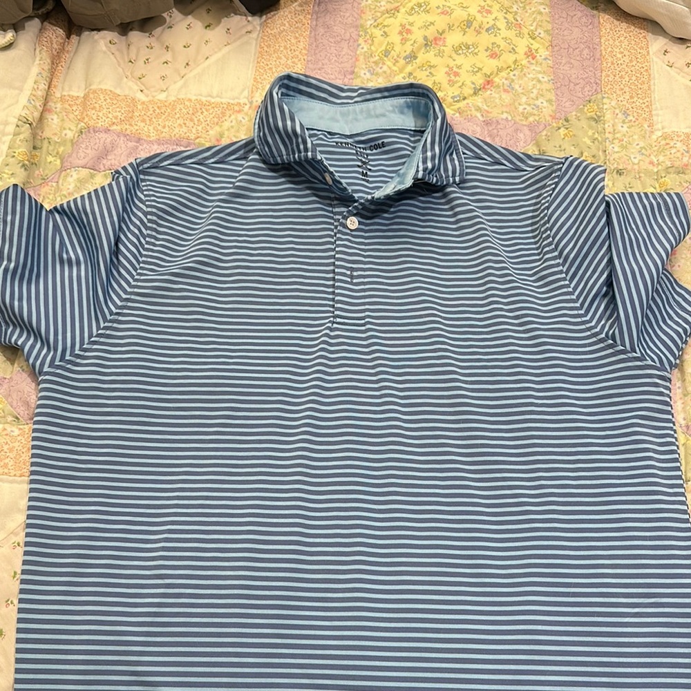Chaps Blue Striped Men's Shirt